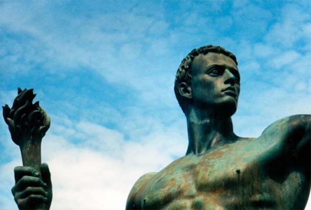 Neoclassical Nazi sculpture by Arno Breker, created in 1939, which depicted desirable characteristics supposedly representative of what the Nazi party dubbed the “Aryan race. (Arno Breker / CC BY-SA 3.0)