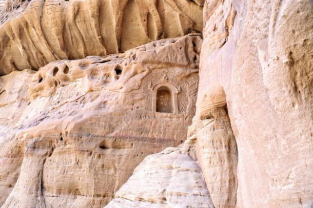 Niches carved into the rock at Mada’in Saleh, Saudi Arabia (paulfell / Adobe Stock)
