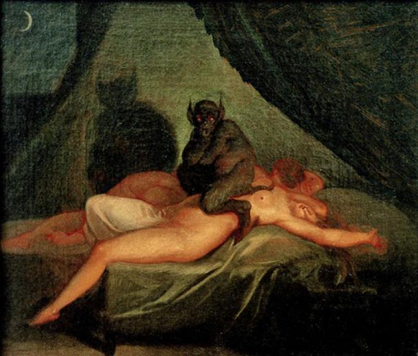 Nightmare (1800) by Nicolai Abraham Abildgaard. 