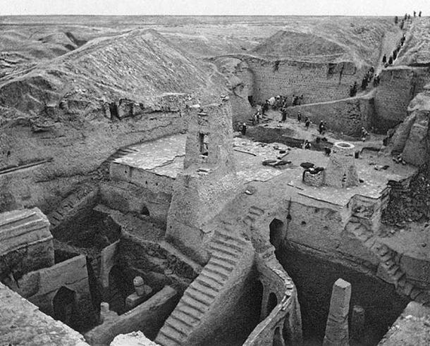 Nippur excavations, 1893. (John Henry Haynes / Public domain)