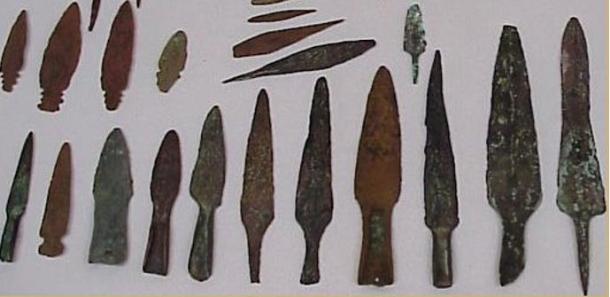 North American Old Copper tanged points, courtesy of copperculture.homestead.com