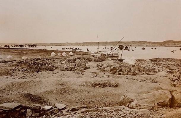 One of the Nubian excavation sites near the Nile river in southern Egypt/Northern Sudan. (University of Manchester)