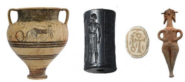 Se han descubierto numerosos objetos del culto a la muerte en un cementerio masivo en Chipre. (Peter Fischer y Teresa Bürge)