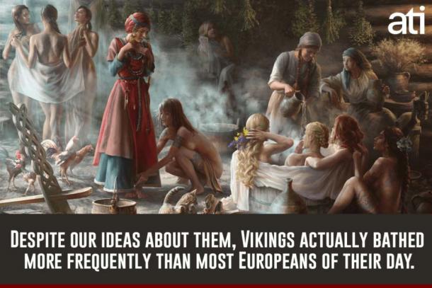 Muchos relatos históricos dan fe de los baños regulares y el cambio diario de ropa en las culturas nórdicas, lo que también se sumó a los beneficios del aroma vikingo, incluida, por supuesto, la seducción. (ati)
