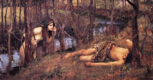 Nymphs or Naiads would lure men to their watery graves.
