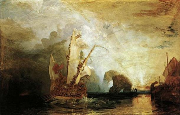 Odysseus Deriding Polyphemus by Joseph Mallord William Turner (1829) Web Gallery of Art (Public Domain)