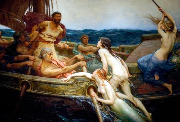 Odysseus and the Sirens by Herbert James Draper, c. 1909
