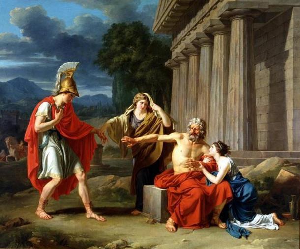 Oedipus at Colonus, by Jean-Antoine-Théodore Giroust