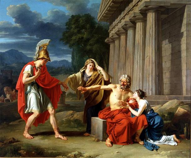 Oedipus at Colonus after Jocasta’s death, one version of the truth. (Alexmarie28 / Public Domain)
