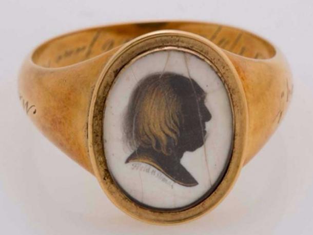 One of Bentham’s 26 memorial or mourning rings. (Image: UCL)
