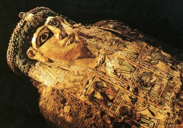 One of the mummies found in the so-called Valley of the Golden Mummies. (Bensozia)