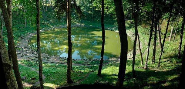 One of nine meteorite craters near the village of Kaali, Estonia, from an impact most likely 1530–1450 BC. (CC BY-SA 3.0)