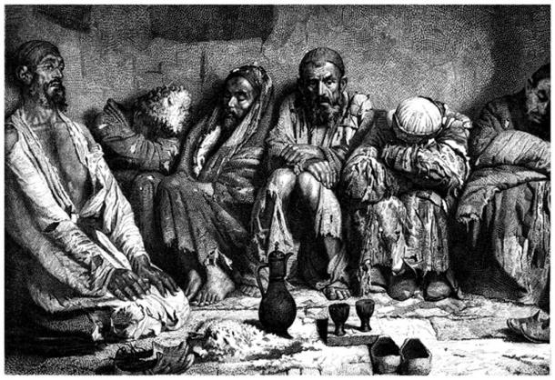 Opium Smokers - 19th century. (Erica Guilane-Nachez / Adobe)