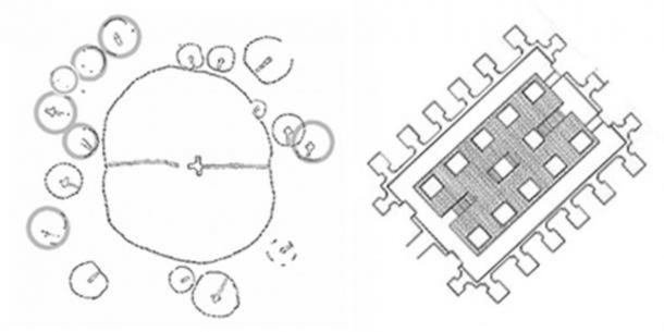 Knowth and the Osirion both feature seventeen attendant chambers. (Author provided)