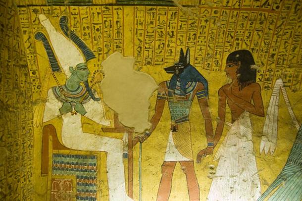 Egyptian deity, Osiris as Green Man. (BasPhoto /Adobe Stock)
