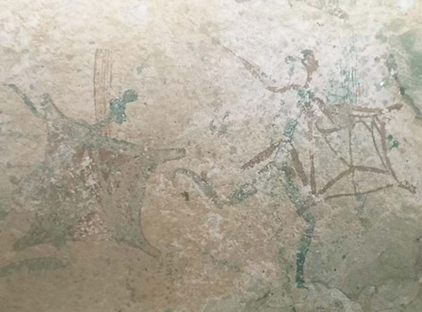 Other San rock art in southern Africa, men with shields (CC BY 4.0)