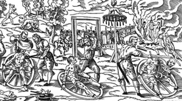 Other tortured bodies, that have endured the wheel of torture, have been discovered. (Tasja~commonswiki / Public Domain)