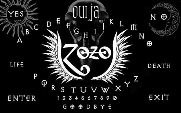 Darren Evans claims to have found a Ouija board with ‘Zozo’ and wings etched on it, similar to the depiction in this image. 