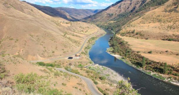 Overview of the Cooper’s Ferry site in the lower Salmon River canyon of western Idaho, USA. (Oregon State University)
