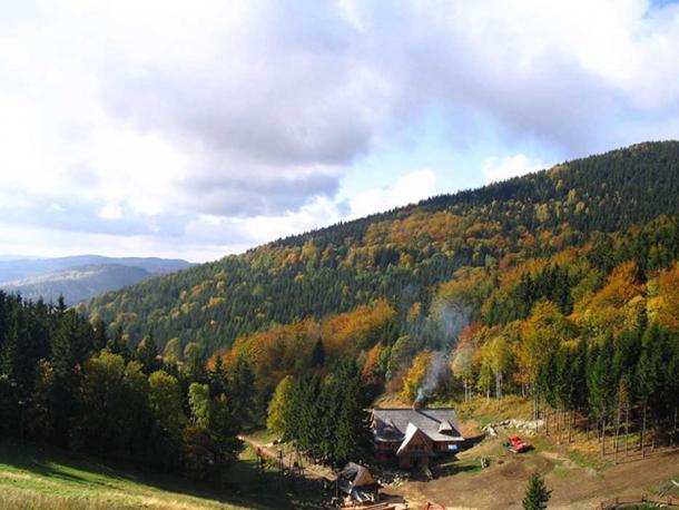 A view of the Owl Mountains. 