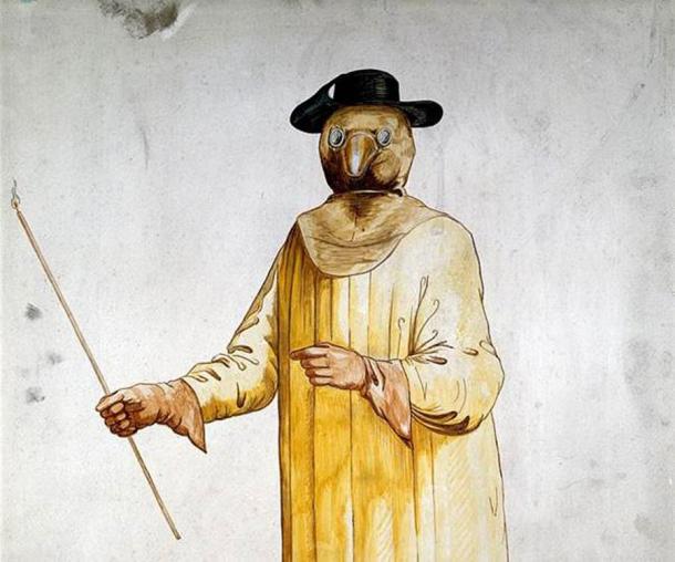 Plague doctors weren’t very good at medicine when it came to new things like the Black Death and so their crazy “cures” became popular with other “doctors.” For example, the Vicary Method was conceived of by a quack doctor in England who believed chickens breathed through their bums! (Wellcome Images / CC BY 4.0)