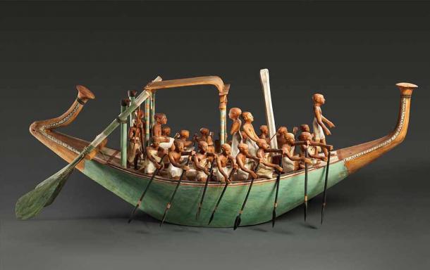 Model Paddling Boat, Middle Kingdom – 2040-1640 BC. (Metropolitan Museum of Art / CCO 1.0 Dedication)