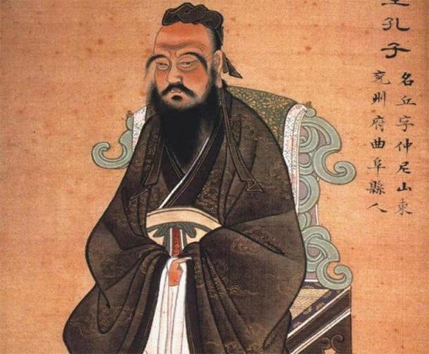 Painting of Confucius. Circa 1770. (Public Domain)