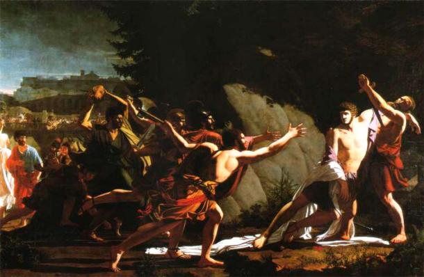 Painting of the “Death of Gaius Gracchi”. (Public Domain)