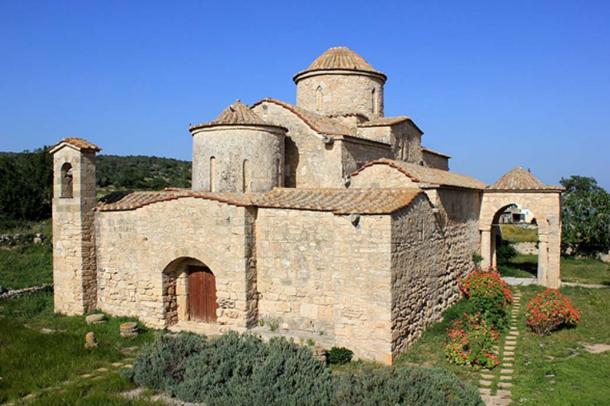 Panagia Kanakaria church in Lythrangomi (Boltaşlı), Karpass Peninsula, Northern Cyprus. (CC BY-SA 3.0)