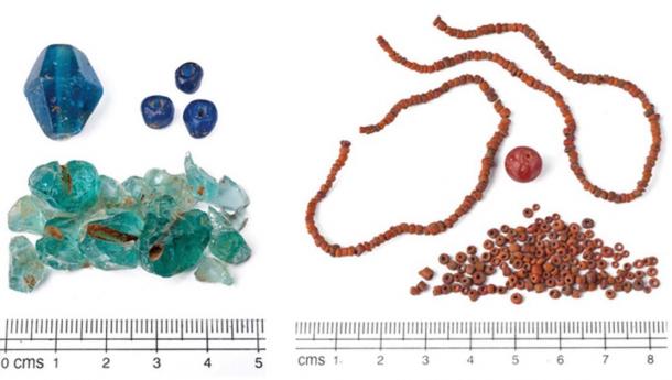 Pangkung Paruk glass beads. (A. Calo / Antiquity Publications Ltd)