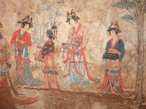 Pao-shan Tomb Wall-Painting of Liao Dynasty: A Love Poem.