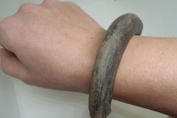 Part of the Bronze Age bangle found at Carnoustie. (GUARD Archaeology)