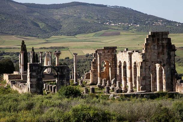 Part of the Volubilis ruins.