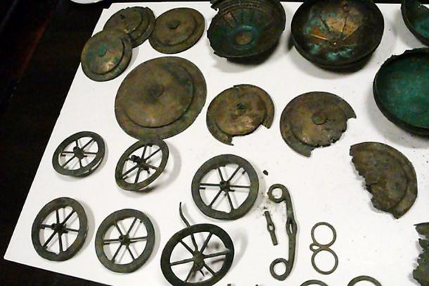 Part of the collection that was discovered in Lubuskie.