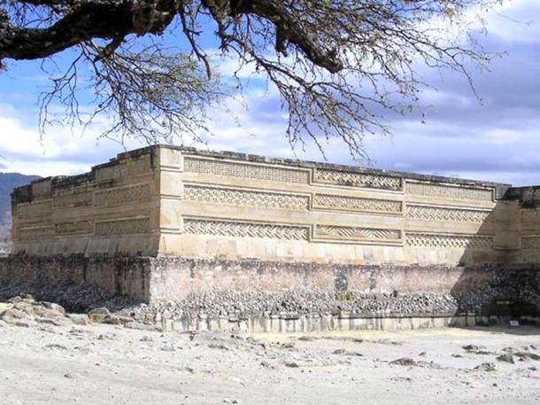 Part of the mosaics of the Mitla Columns Group.