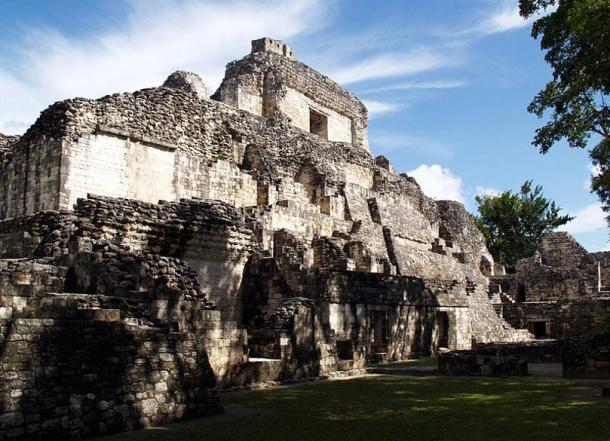 Part of the ruins at Becán