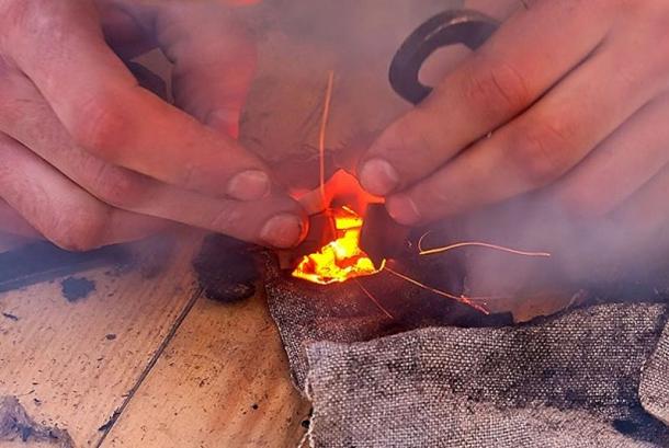 Pavel Sapozhnikov had to learn how to make fire as his 10th century ancestors would have.