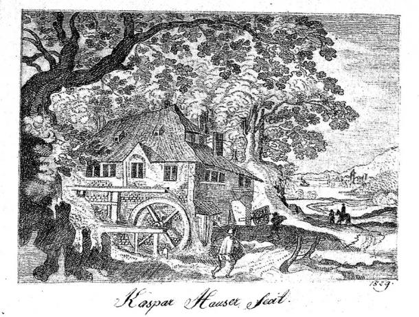 Pencil drawing by Kaspar Hauser, 1829.