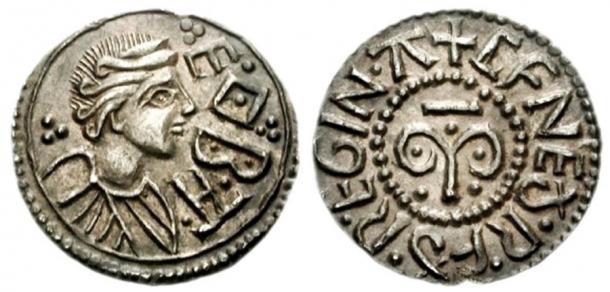 Penny depicting Queen Cynethryth, wife of king Offa, which is first coin to depict an Anglo-Saxon queen. (Classical Numismatic Group / CC BY-SA 3.0)