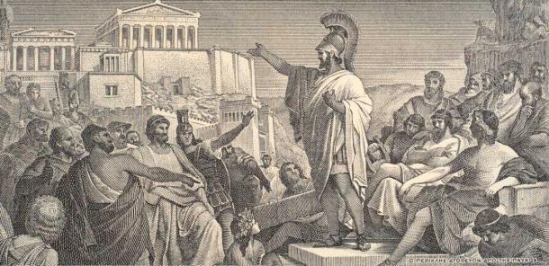 Pericles’ famous funeral oration after the first year of the Peloponnesian War (Public Domain)