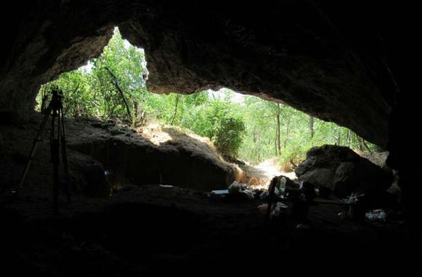Pešturina Cave, where the Neanderthal tooth fossil was found. (Dušan Mihailović / Author provided)