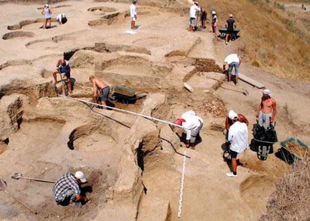 Excavations at the site in Phanagoria.