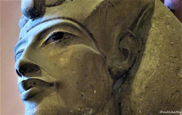 Pharaoh Akhenaten blazed his own trail like none before him; but a proper understanding of the person behind the king eludes us. This colossal sandstone sculpture that shows him wearing the Khat headdress and double crown was discovered at Karnak Temple. Egyptian Museum, Cairo.