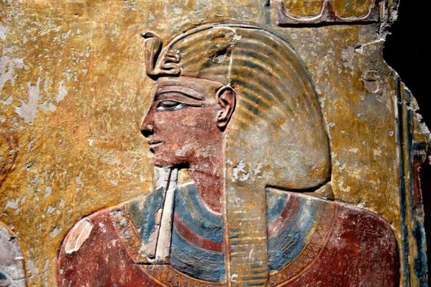 Pharaoh Seti I of the Ramessid Dynasty. Detail of a wall painting from the Tomb of Seti I, KV17, at the Valley of the Kings (Osama Shukir Muhammed Amin FRCP / CC BY SA 4.0)