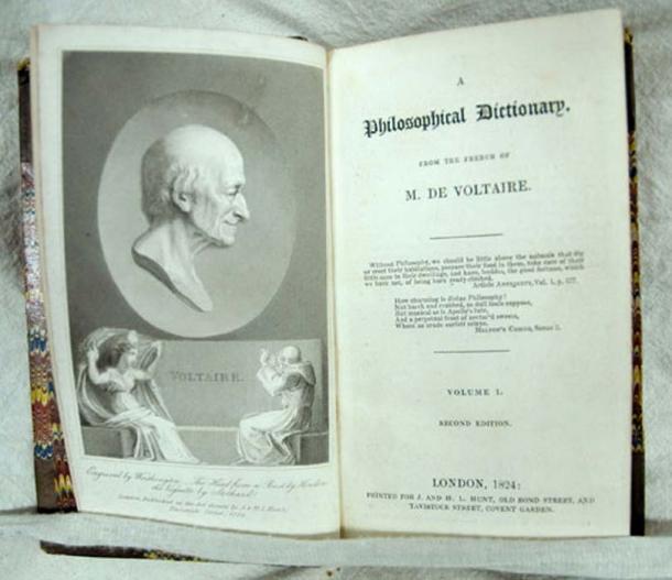 Voltaire; A Philosophical Dictionary. 2nd ed., London: Printed for J. and H.L. Hunt, 1824.