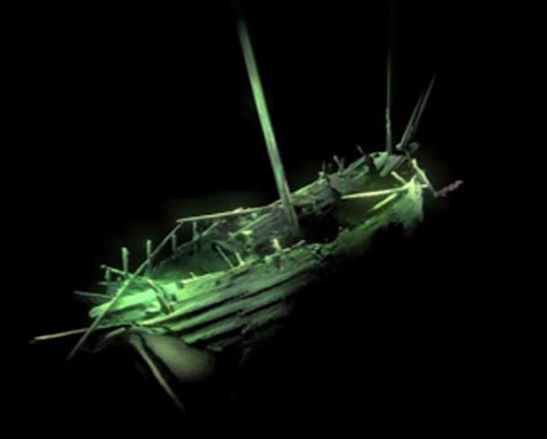 Photogrammetric model of the ship's stern. (MMT / University of Southampton)