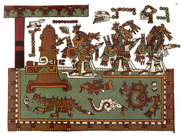 Pictorial representations the Mixtecs used for non-verbal communication through writing.