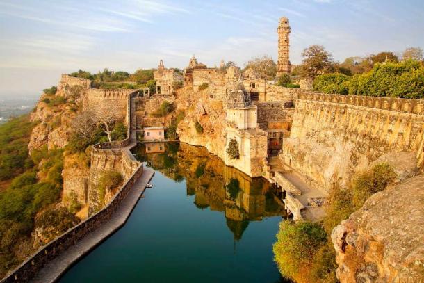 Picturesque Chittorgarh Fort, India. Source: Marina Ignatova / Adobe Stock. Chittorgarh Fort, a UNESCO World Heritage Site, is a hill fort located in Chittorgarh (known also as Chittor), a city in the western Indian state of Rajasthan. It is the largest fort in Rajasthan, and one of the largest in India. The fort’s colorful history stretches back to the 7th century BC. Today, Chittorgarh no longer serves a defensive purpose. Instead, it has been turned into a tourist attraction.