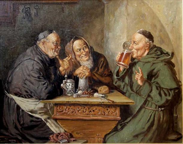 Piwo pijacy mnisi (Beer Drinking Monks), Olaf Simony Jensen