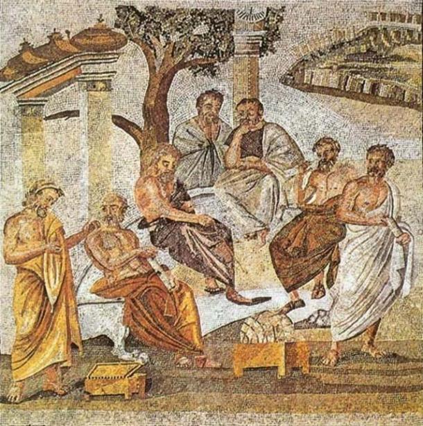 Plato’s Academy mosaic from Pompeii 